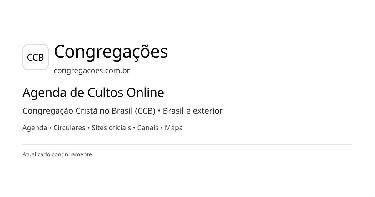 Congregacao Crista no Brasil